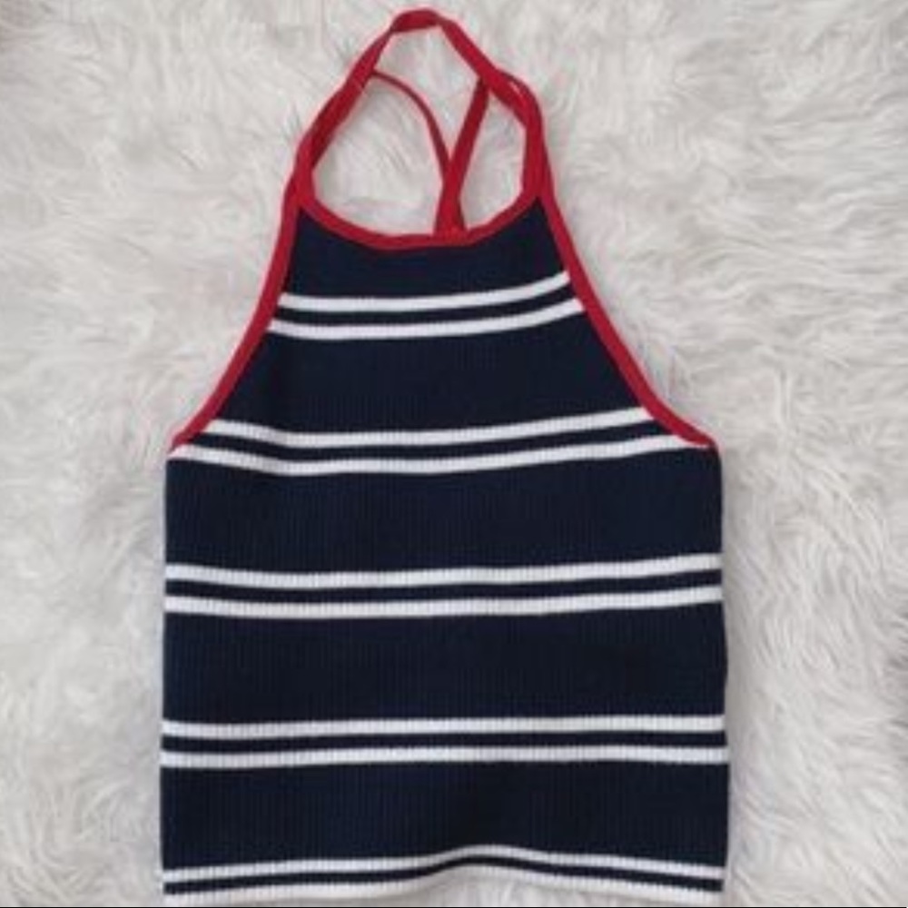 Hollister striped halter